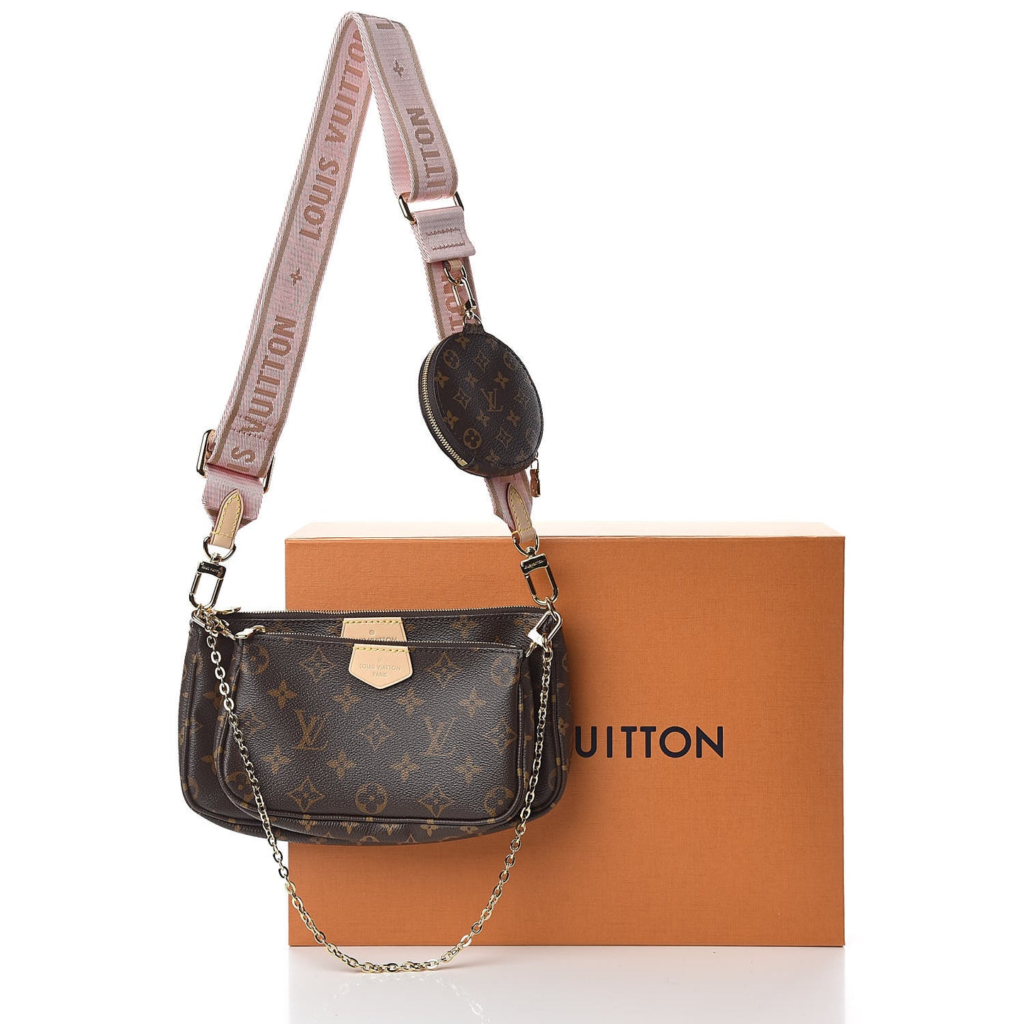 Monogram Multi Pochette Accessories Rose Clair