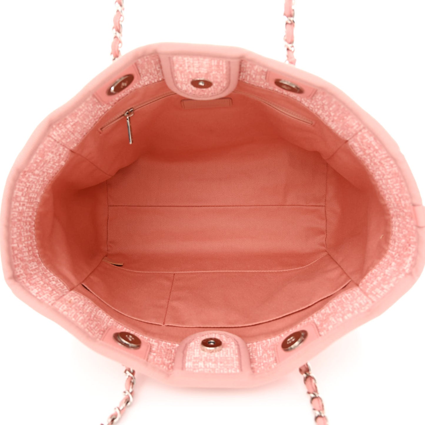 Straw Lurex Small Deauville Tote Pink