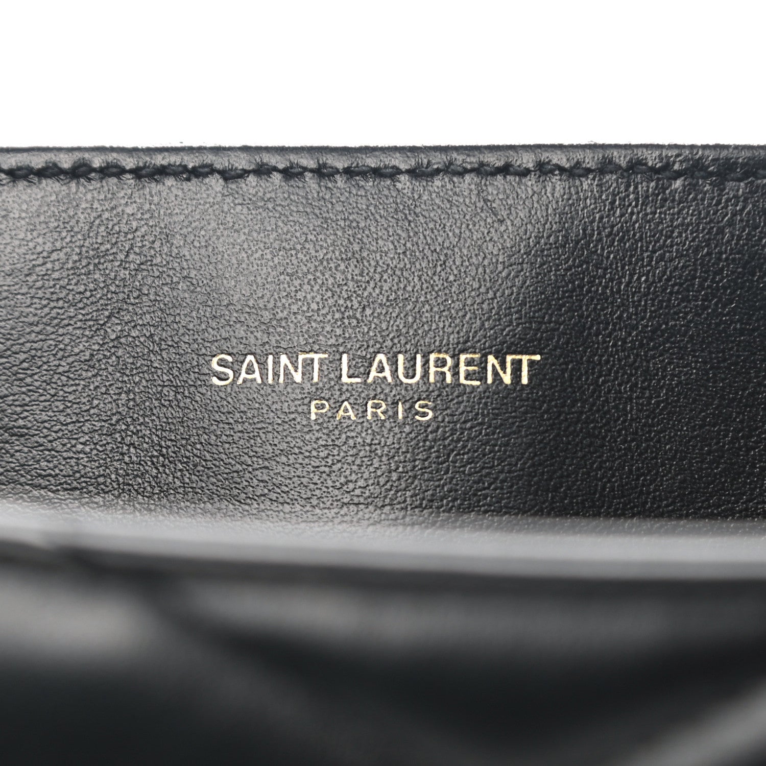 Saint Laurent Calfskin Y Quilted Monogram Small Loulou Chain Satchel Black 5 of 9