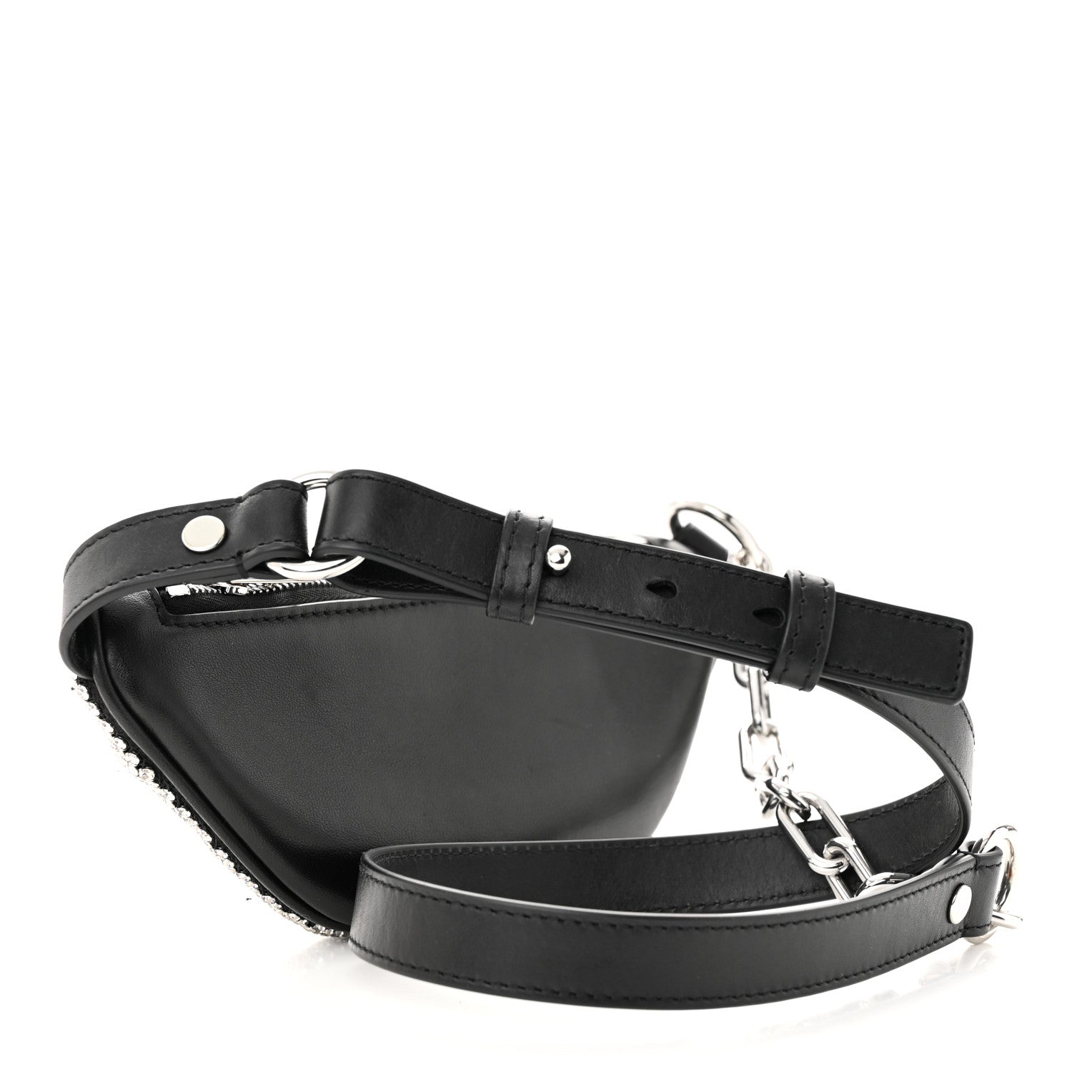 Alexander Wang Rhinestone Mesh Mini Attica Belt Bag Black 3 of 10