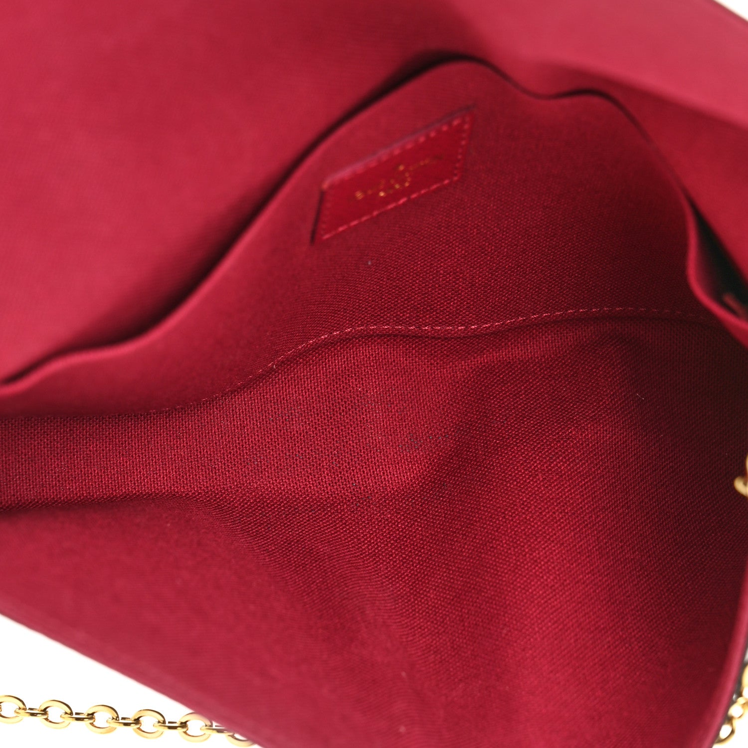 Louis Vuitton Monogram Pochette Felicie Chain Wallet Fuchsia 6 of 9