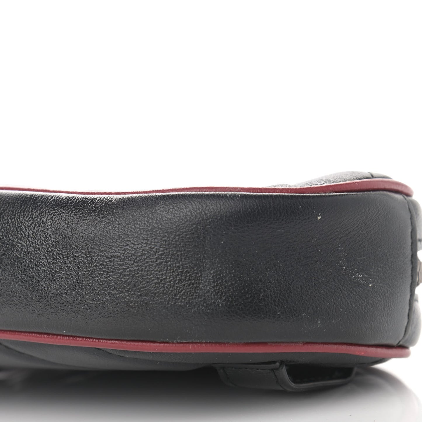 Azalea Calfskin Matelasse Diagonal Torchon GG Marmont Belt Bag 95 38 Black Romantic Cerise