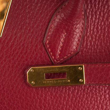 Hermes Ardennes Birkin 40 Rouge Vif 8 of 30