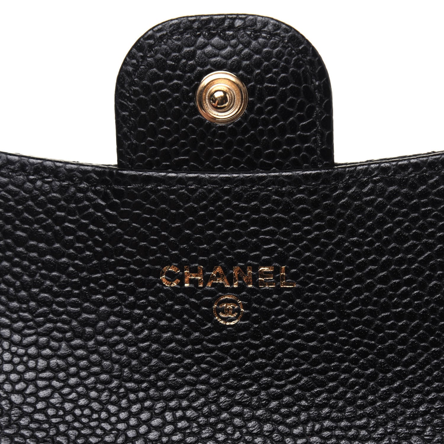 Chanel Caviar Quilted Flap Card Holder Wallet Black 6 of 12