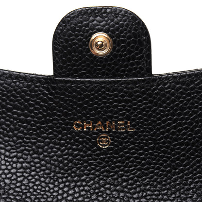 Chanel Caviar Quilted Flap Card Holder Wallet Black 6 of 12