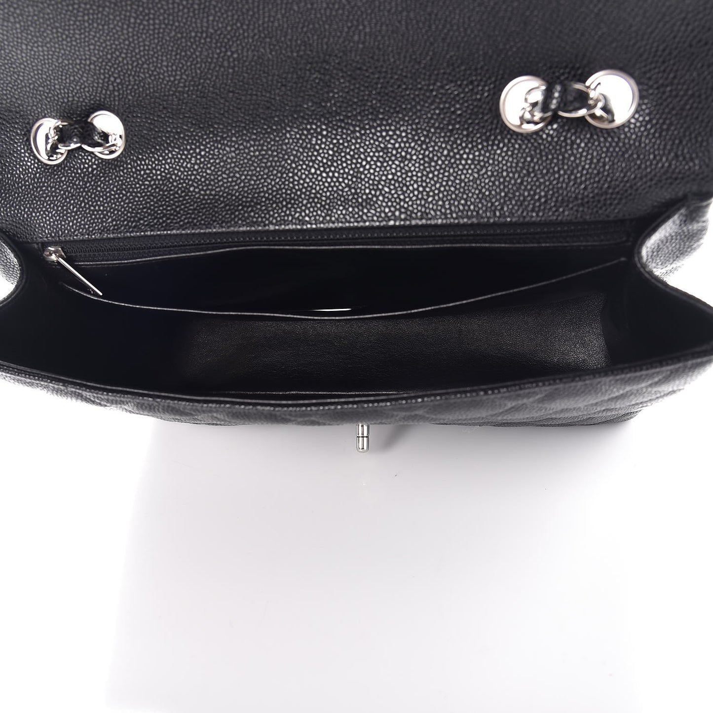 Caviar Quilted Jumbo Single Flap Black