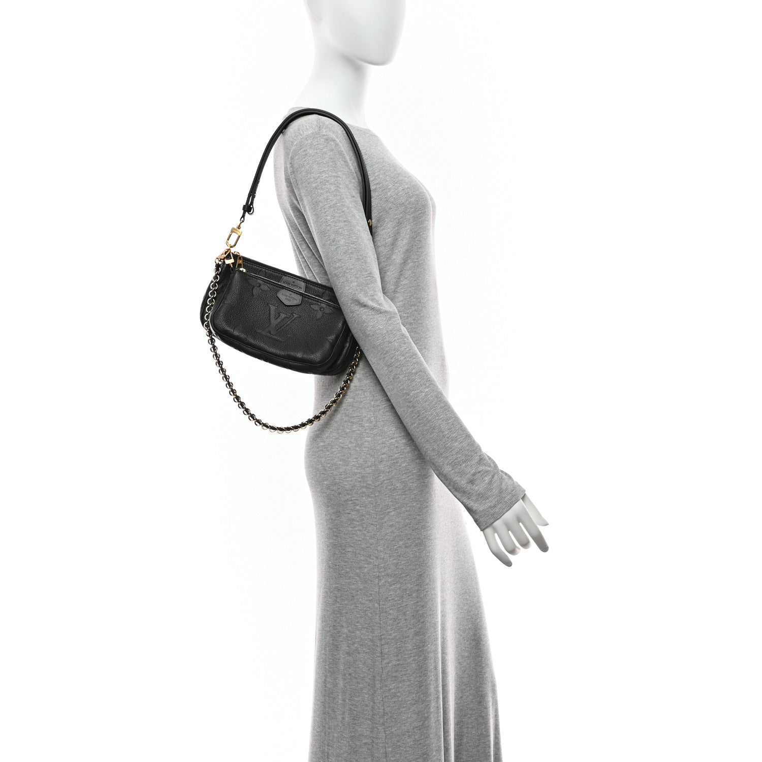 Louis Vuitton Empreinte Monogram Giant Multi Pochette Accessories Black 2 of 11