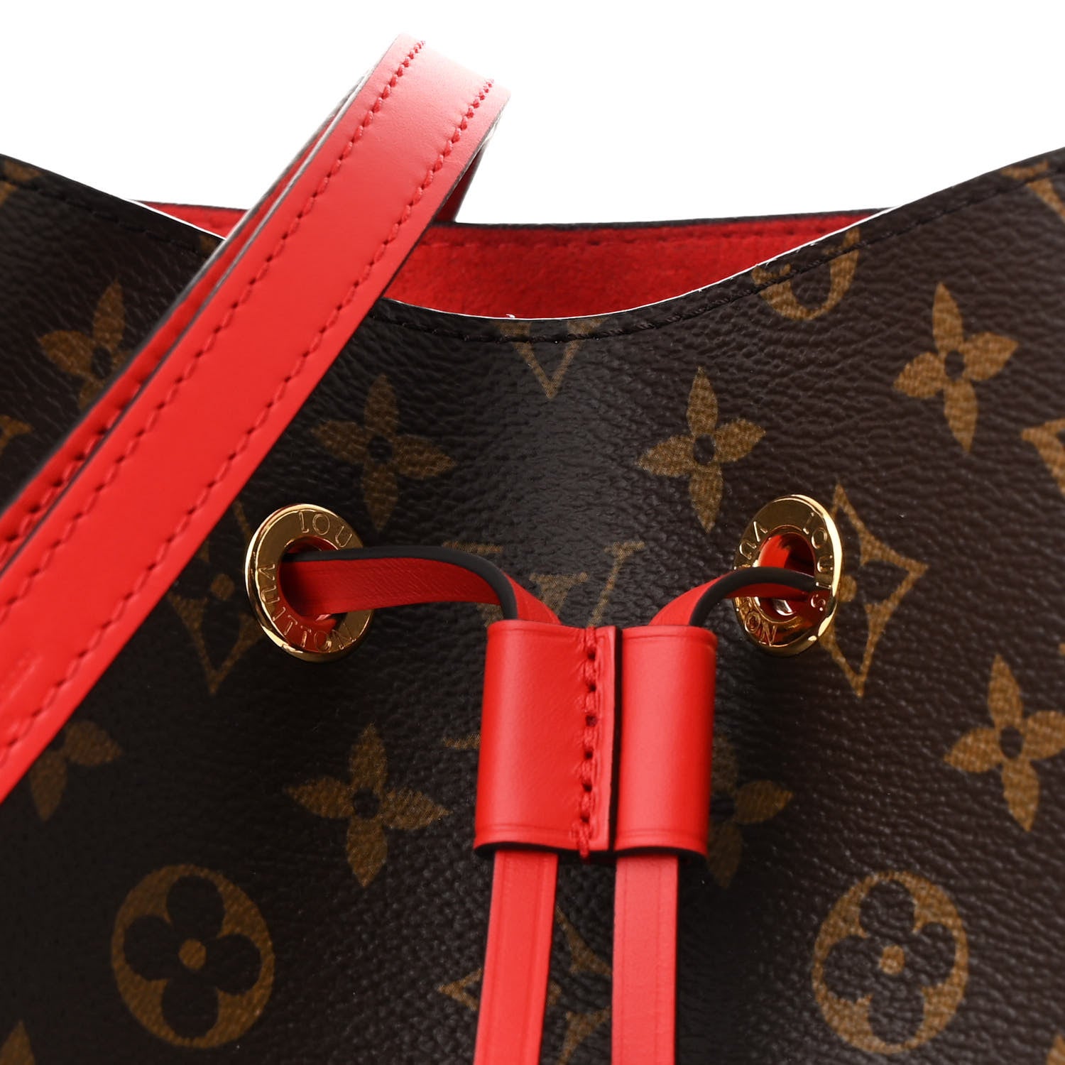 Louis Vuitton Monogram Neonoe MM Coquelicot 9 of 11
