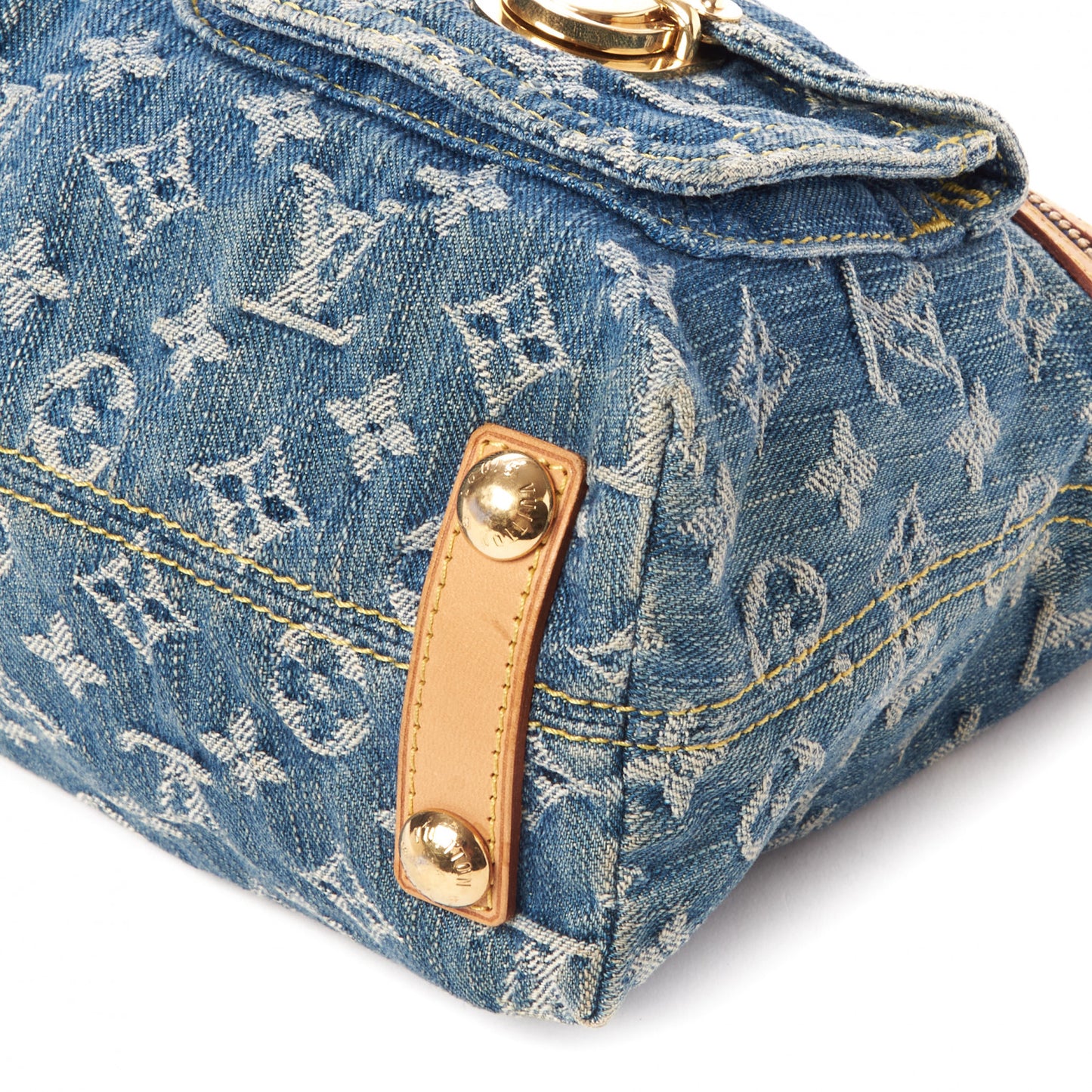 Monogram Denim Baggy PM Blue