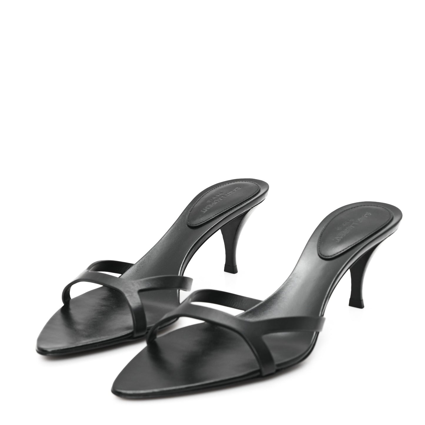 Calfskin Maine Liscio Carla 60 Mules 37 Black