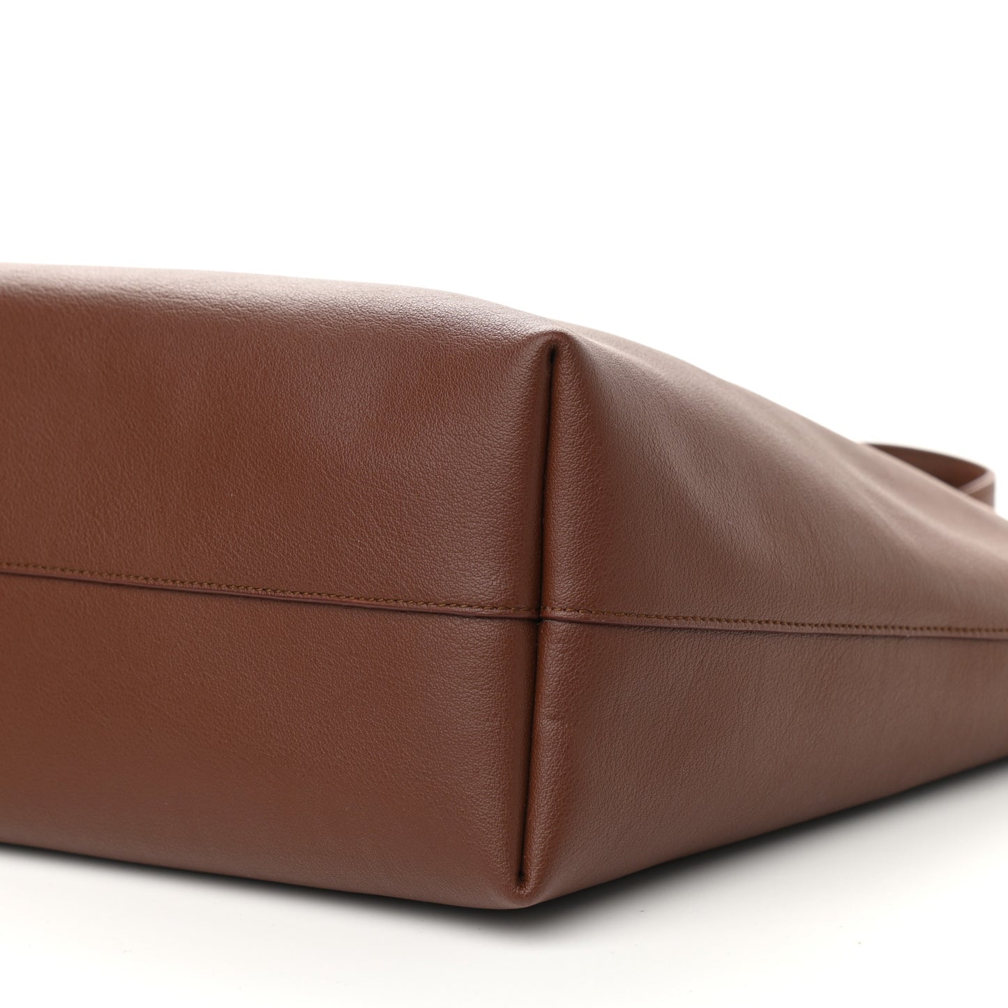 Calfskin Large Shopping Tote Old Brandy