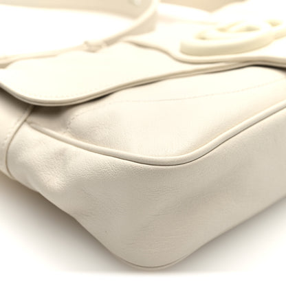 Gucci Goatskin Small GG Monochrome Aphrodite Shoulder Bag Mystic White 8 of 9