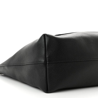 Prada Vitello Daino Pocket Shopping Tote Black 9 of 10