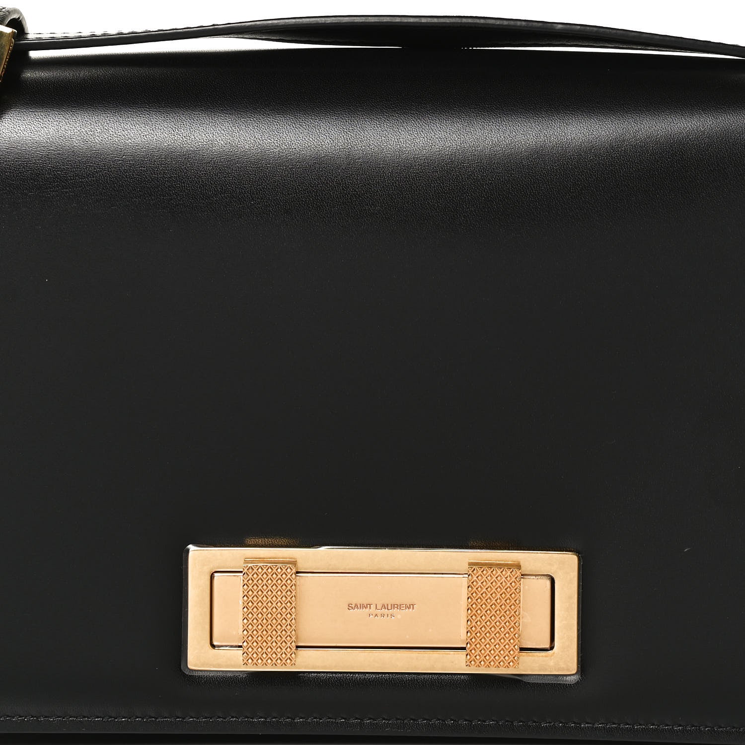 Saint Laurent Smooth Calfskin Medium Domino Shoulder Bag Black 9 of 11
