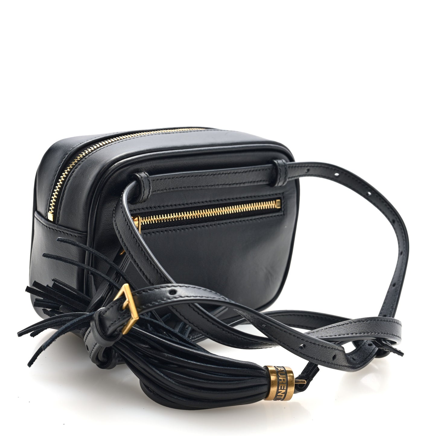 Calfskin Matelasse Monogram Lou Belt Bag Black Black