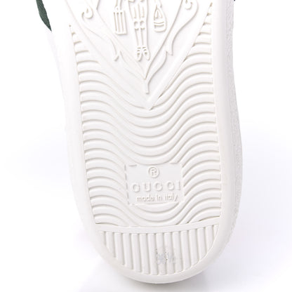 Gucci Calfskin Ayers Web Pineapple Ladybug Embroidered Womens Ace Sneakers 36.5 White 6 of 9