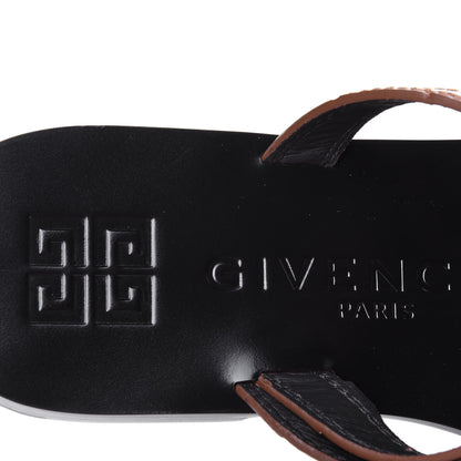 Givenchy Calfskin Crocodile Embossed Eden Slides 37 Light Brown 8 of 11