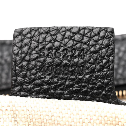 Gucci Pebbled Calfskin Medium Soho Flap Crossbody Black 7 of 11