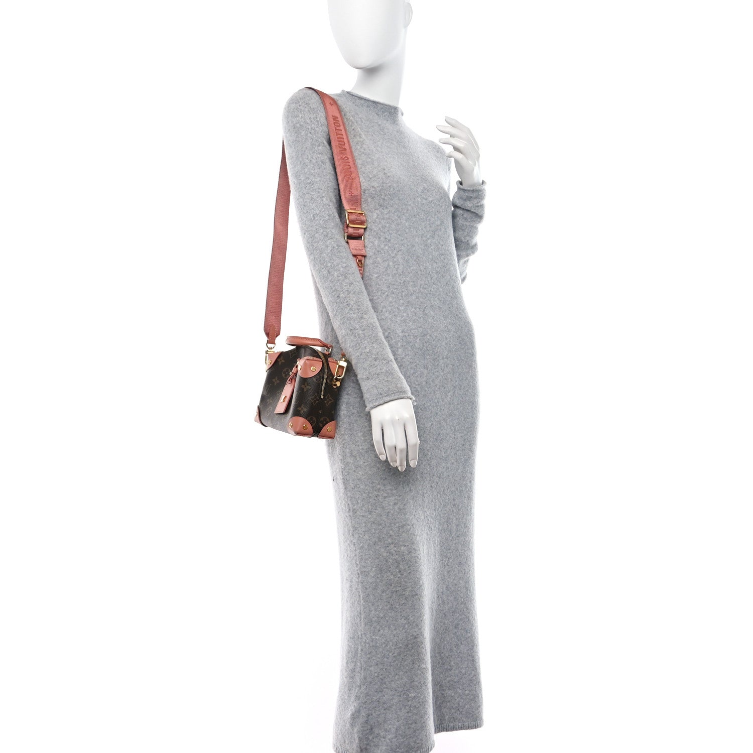 Louis Vuitton Monogram Petite Malle Souple Peach 2 of 9