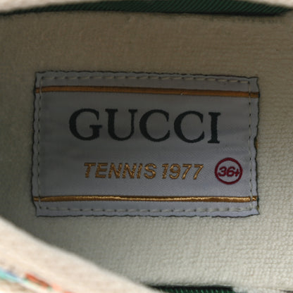 Gucci Linen Psychedelic Mini GG Monogram Womens 1977 Tennis Sneakers 36.5 Multicolor Mystic White 7 of 8
