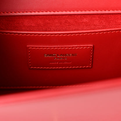 Saint Laurent Smooth Calfskin Medium Classic Monogram Kate Tassel Satchel Lipstick Red 6 of 14
