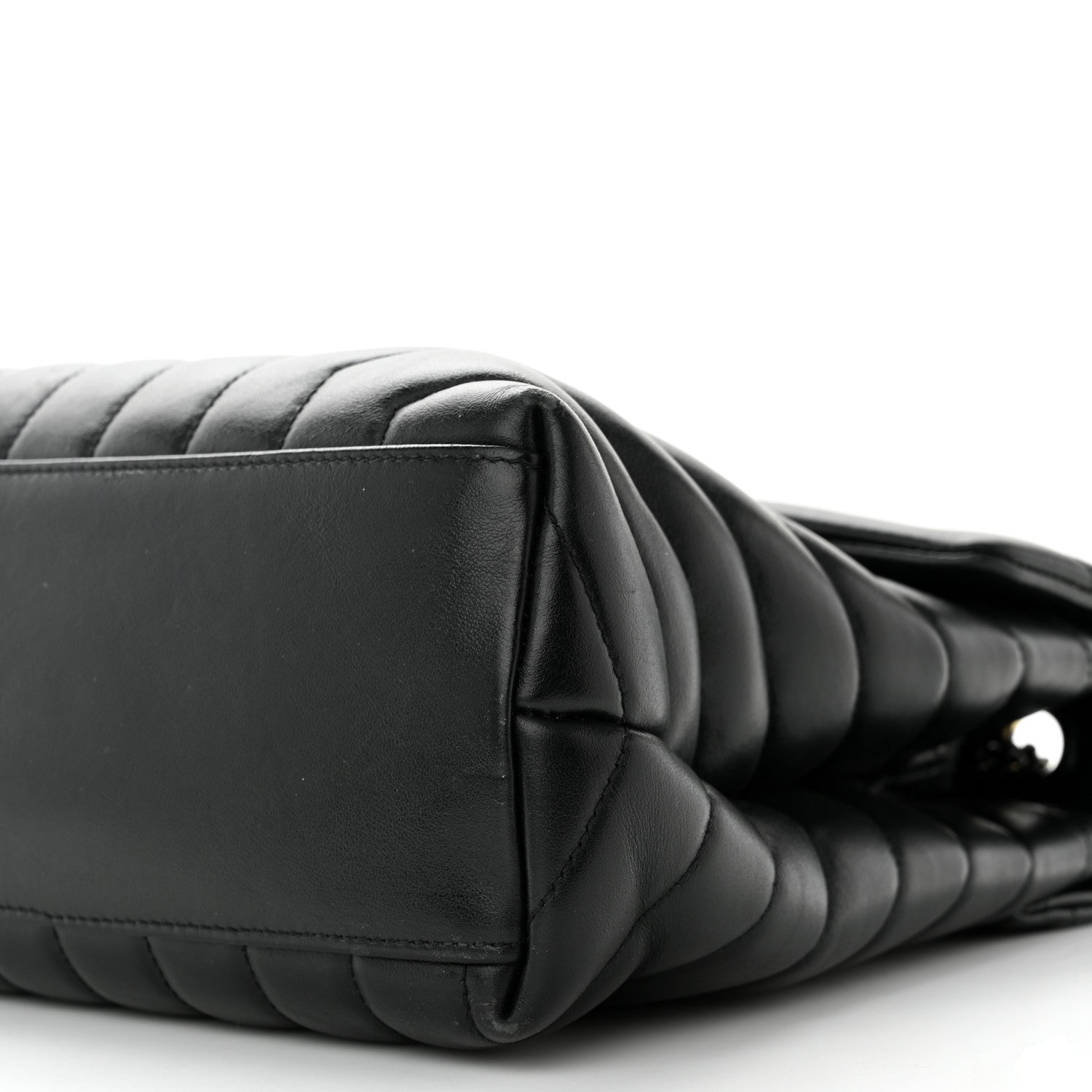 Saint Laurent Calfskin Y Quilted Monogram Monochrome Medium Loulou Chain Satchel Black 10 of 13