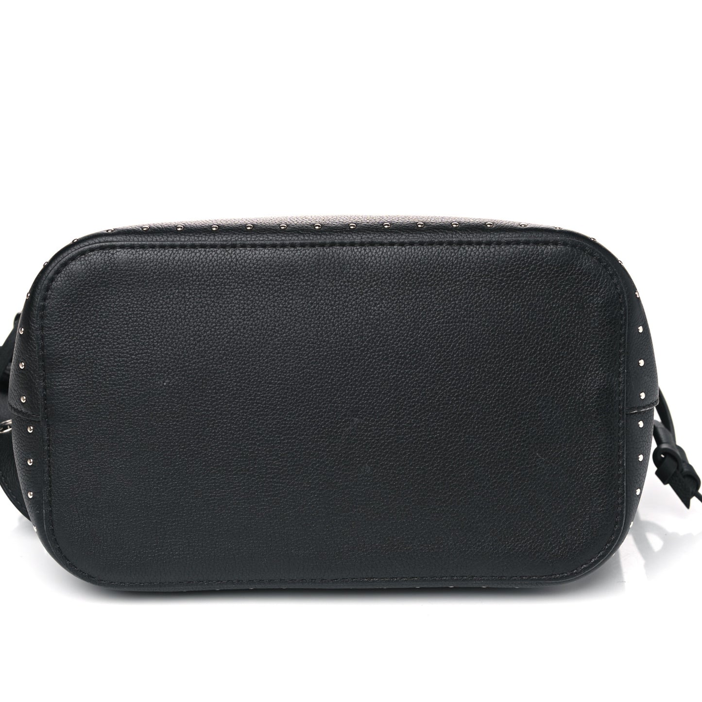 Soft Calfskin Lockme Studs Bucket Black