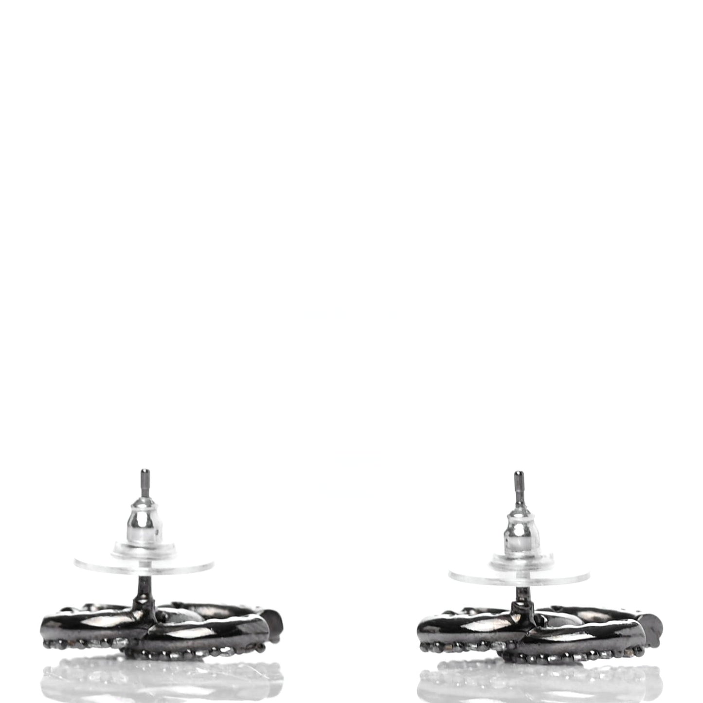 Ruthenium Crystal CC Earrings