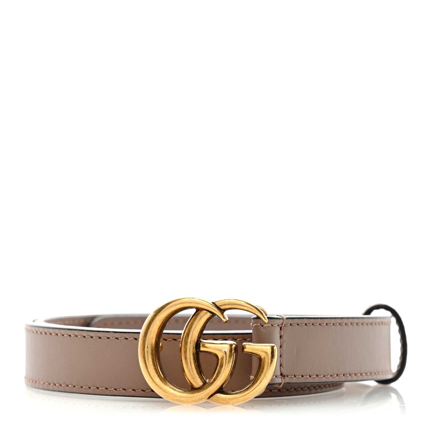 Gucci Calfskin Double G 20mm Belt 70 28 Porcelain Rose 1 of 4