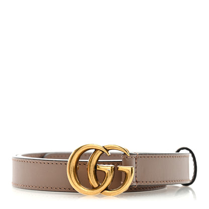 Gucci Calfskin Double G 20mm Belt 70 28 Porcelain Rose 1 of 4