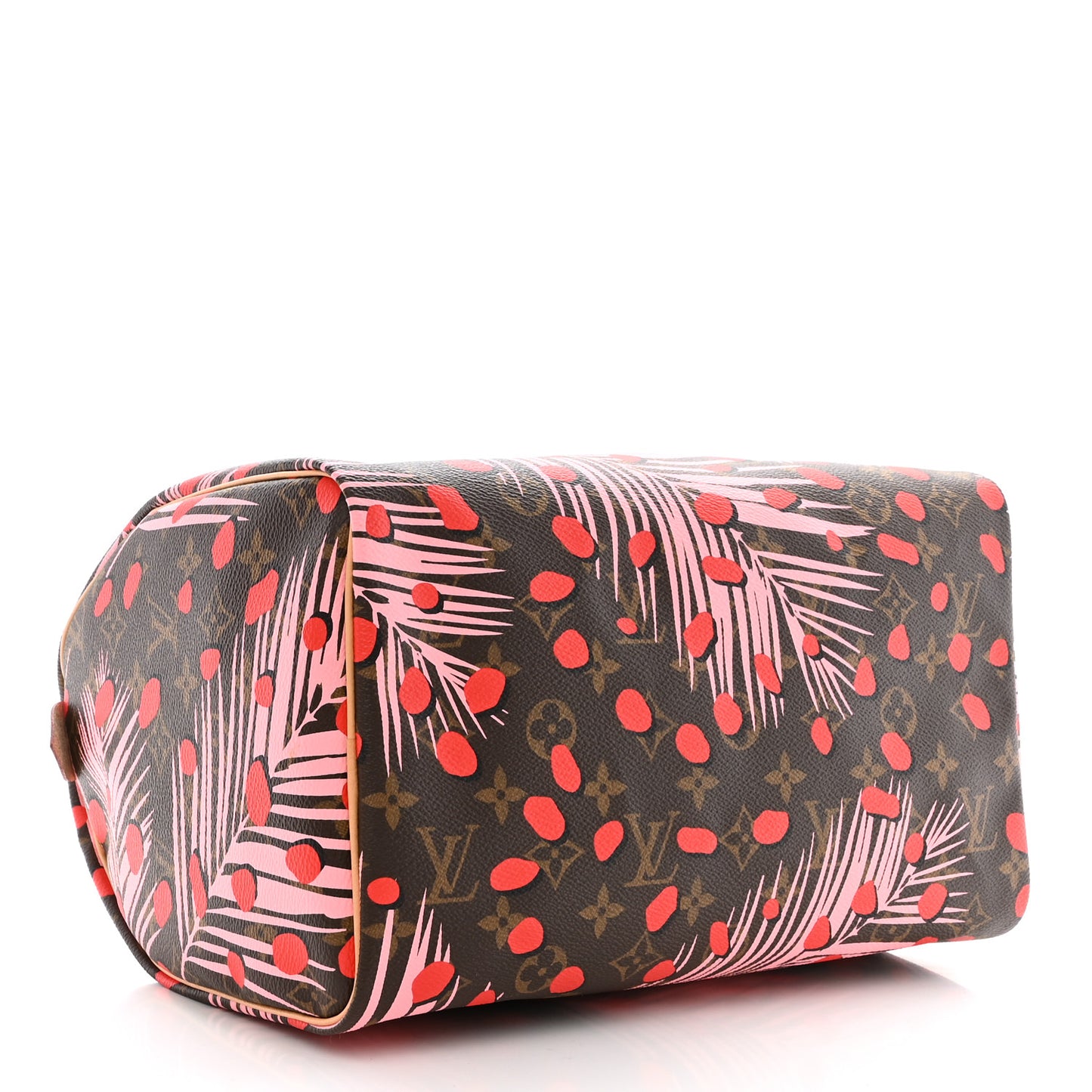 Monogram Jungle Dots Speedy 30 Sugar Pink Poppy