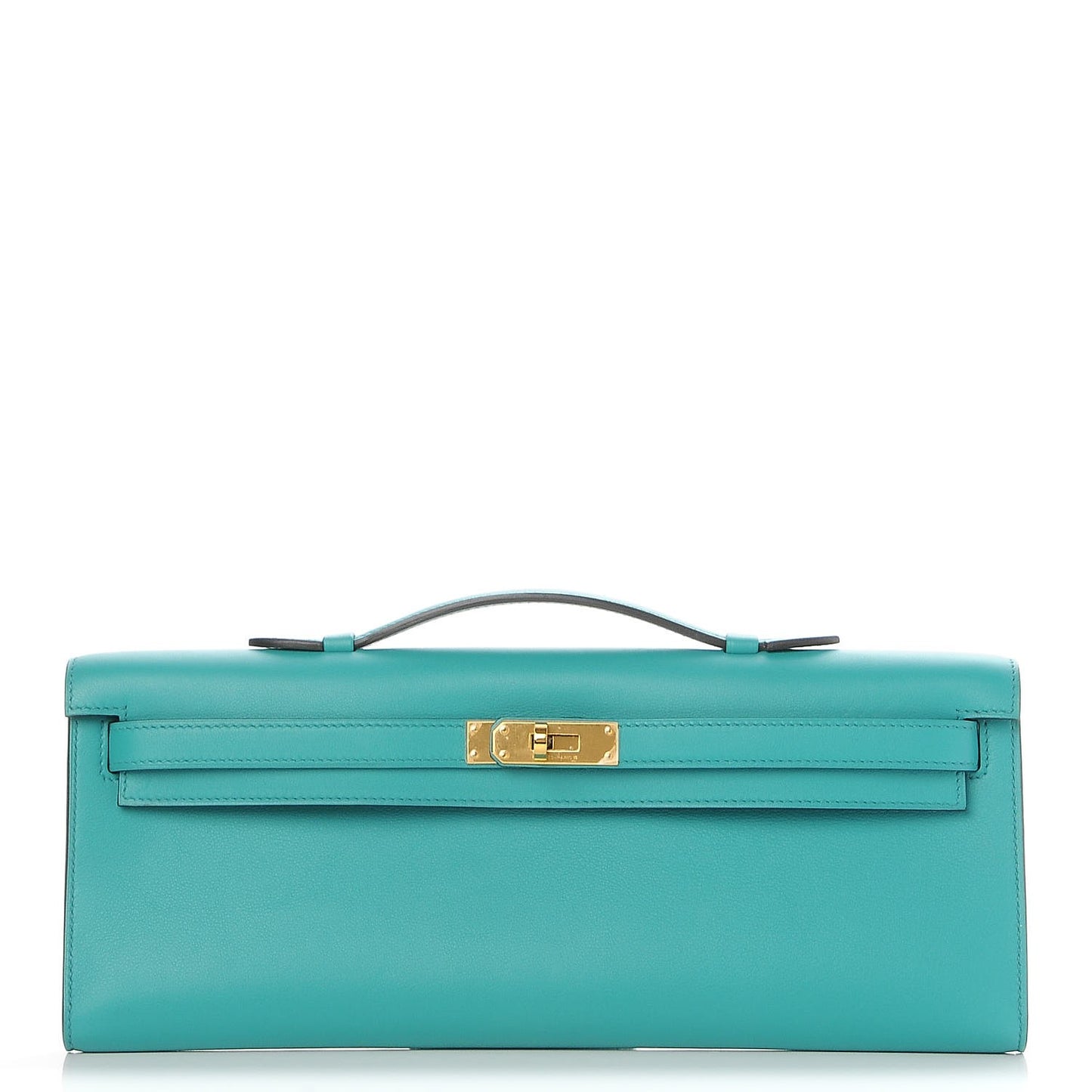 Swift Kelly Cut Clutch Pochette Bleu Paon