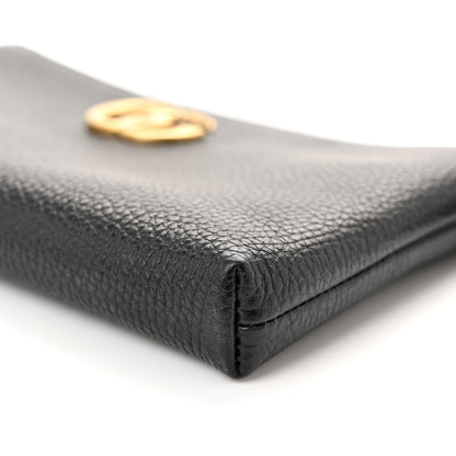 Gucci Pebbled Calfskin GG Marmont Zip Chain Bag Black 10 of 10