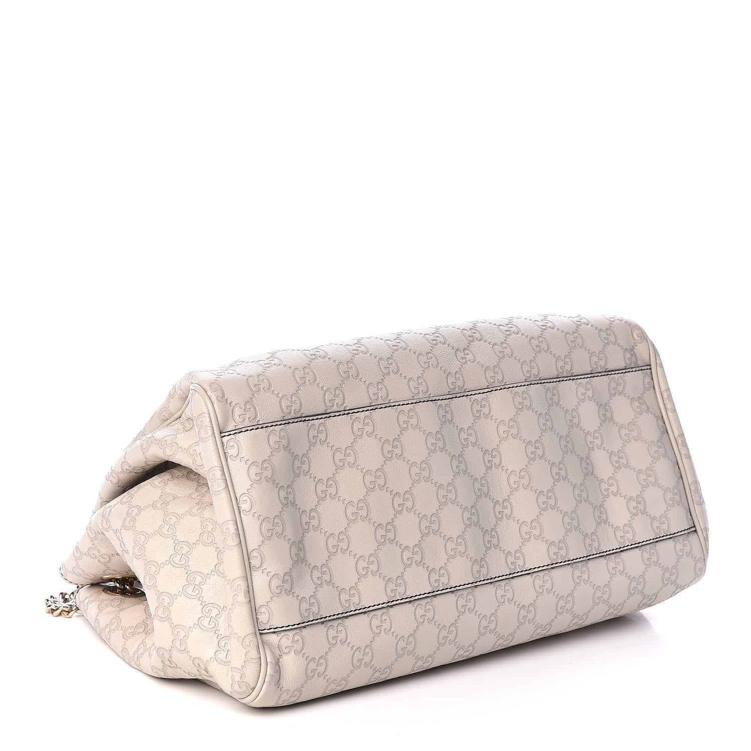 Gucci Guccissima Signature Medium Emily Shoulder Bag Mystic White 4 of 10