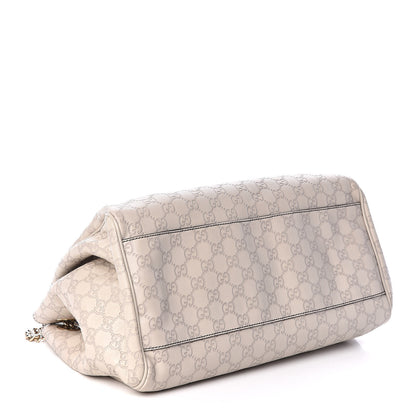 Gucci Guccissima Signature Medium Emily Shoulder Bag Mystic White 4 of 10