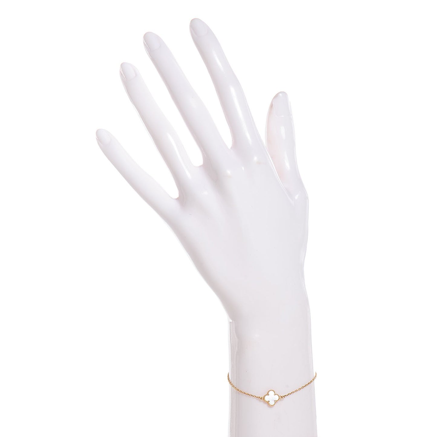 18K Yellow Gold Mother of Pearl Sweet Alhambra Bracelet