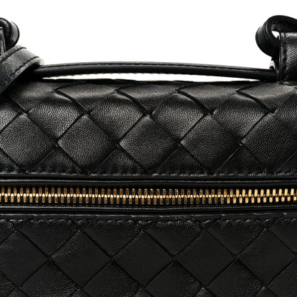 Bottega Veneta Calfskin Intrecciato Bang Bang Vanity Case Black Black 8 of 10