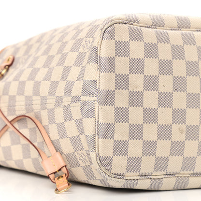 Louis Vuitton Damier Azur Neo Neverfull MM Rose Ballerine 9 of 17