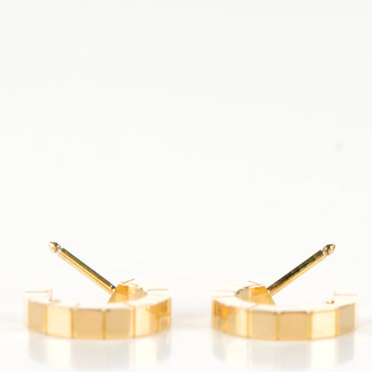 Cartier 18K Yellow Gold Laniere Hoop Earrings 9 of 9