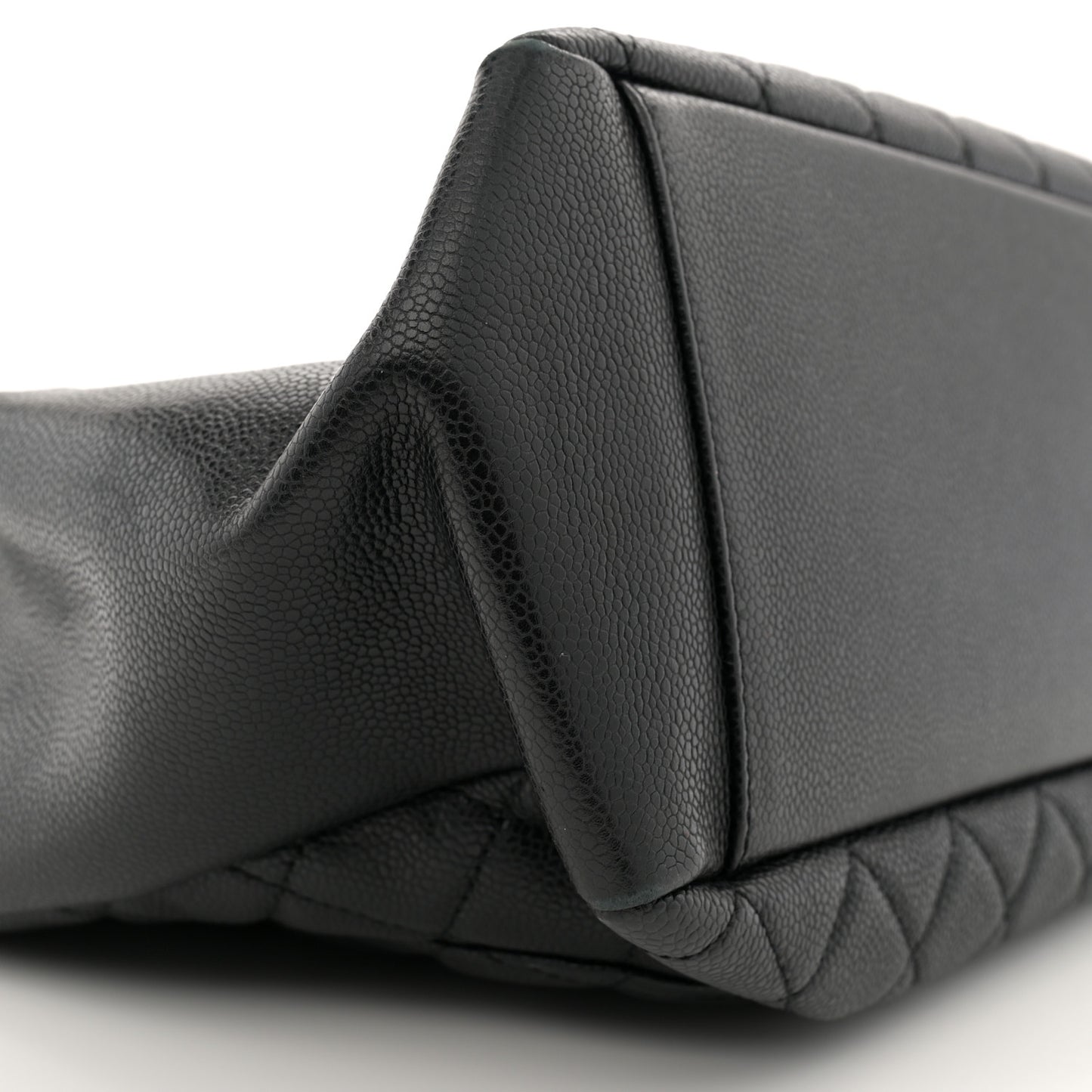 Caviar Quilted Grand Shopping Tote GST Black