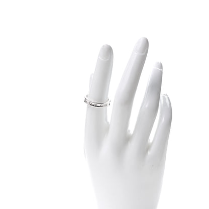 Tiffany Sterling Silver Narrow 1837 Band Ring 54 7 2 of 5