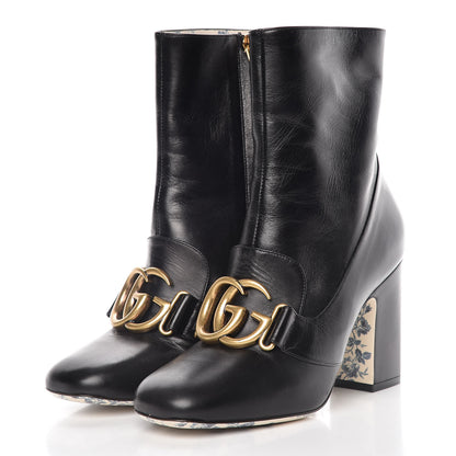 Gucci Malaga Kid GG Victoire 95mm Ankle Boots 36 Black 3 of 11