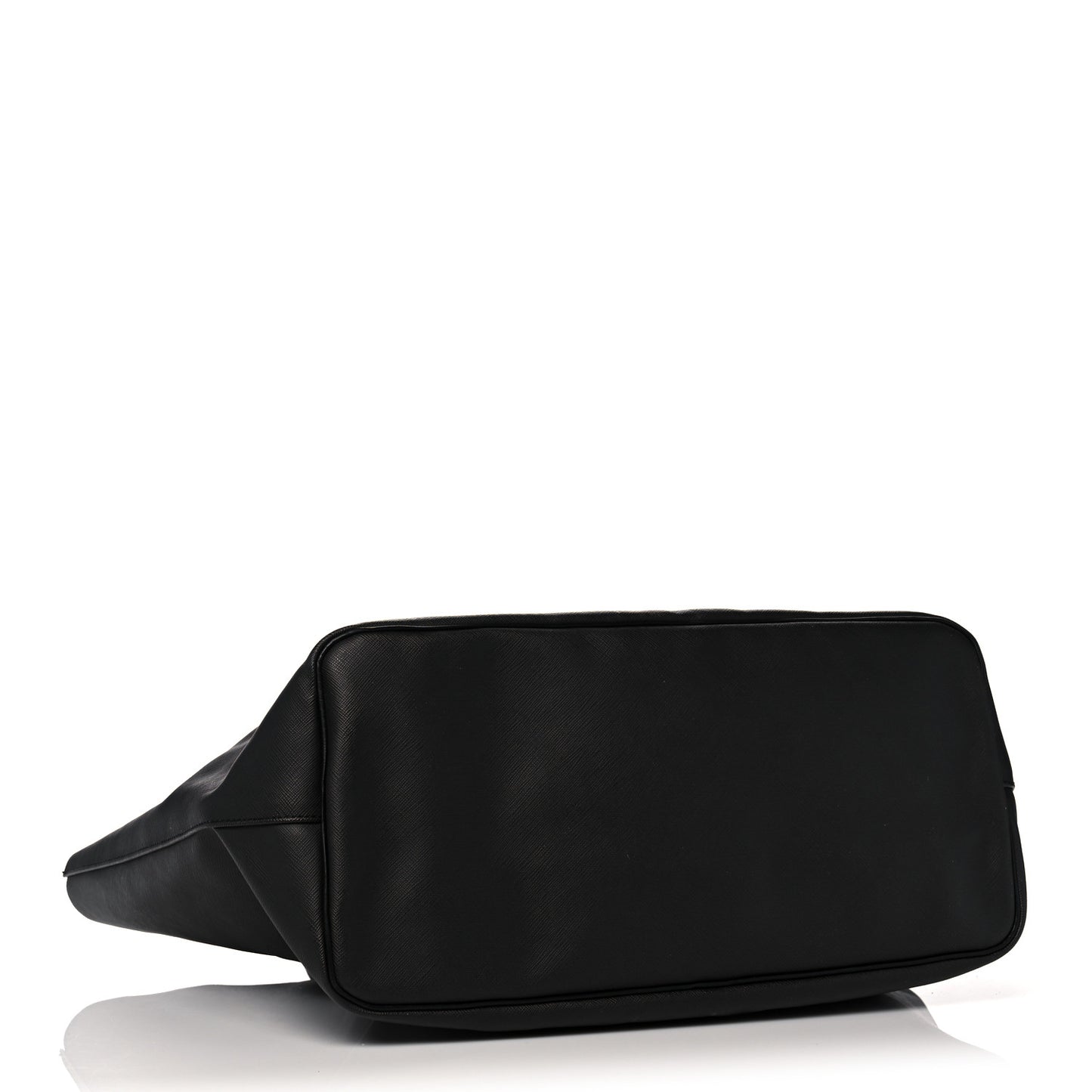 Textured Coated Canvas Rottweiler Pint Large Antigona Tote Black