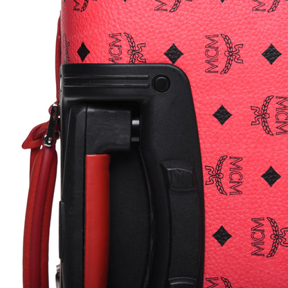 MCM Visetos Traveler Cabin Trolley Suitcase Pink 16 of 27