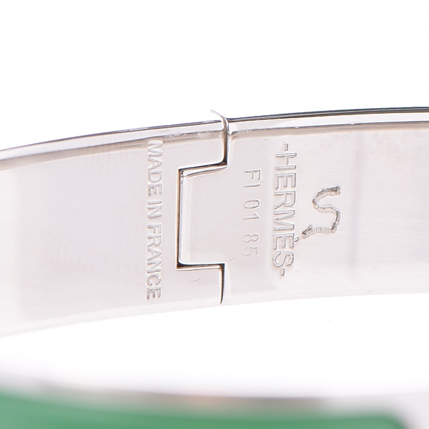 Hermes Matte Enamel Narrow Clic Clac HH Bracelet GM Bambou 5 of 5