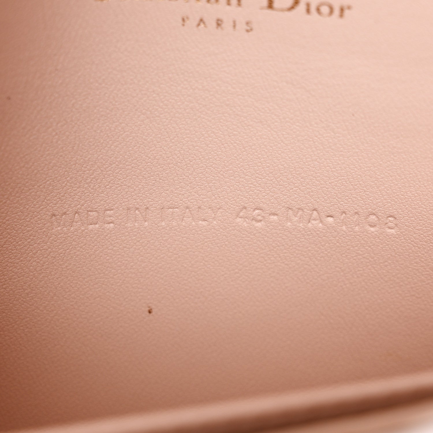Christian Dior Lambskin Cannage Lady Dior Pouch Beige 8 of 16