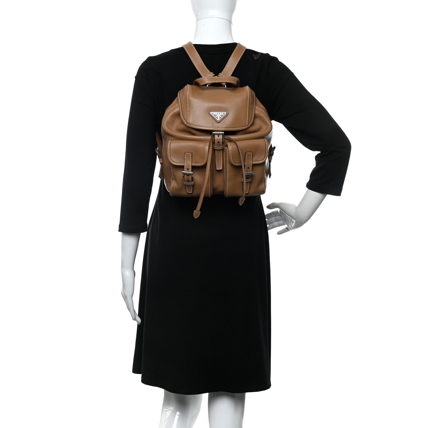 Prada City Calf Sport Backpack Caramel 2 of 9