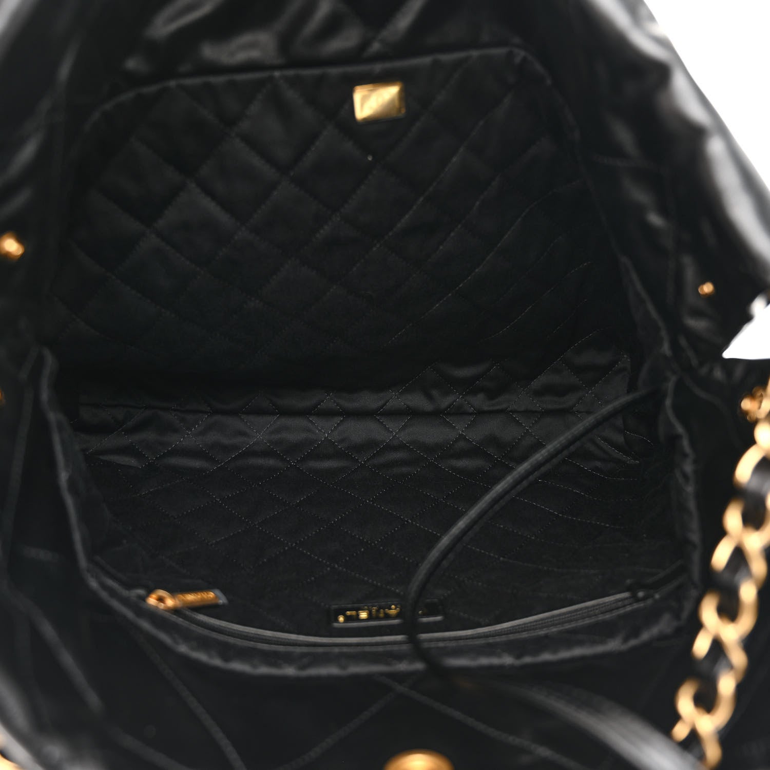 Chanel Shiny Calfskin Quilted Chanel 22 Black 6 of 11
