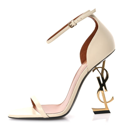 Saint Laurent Calfskin 110 Opyum Sandals 38 Real Beige 1 of 9