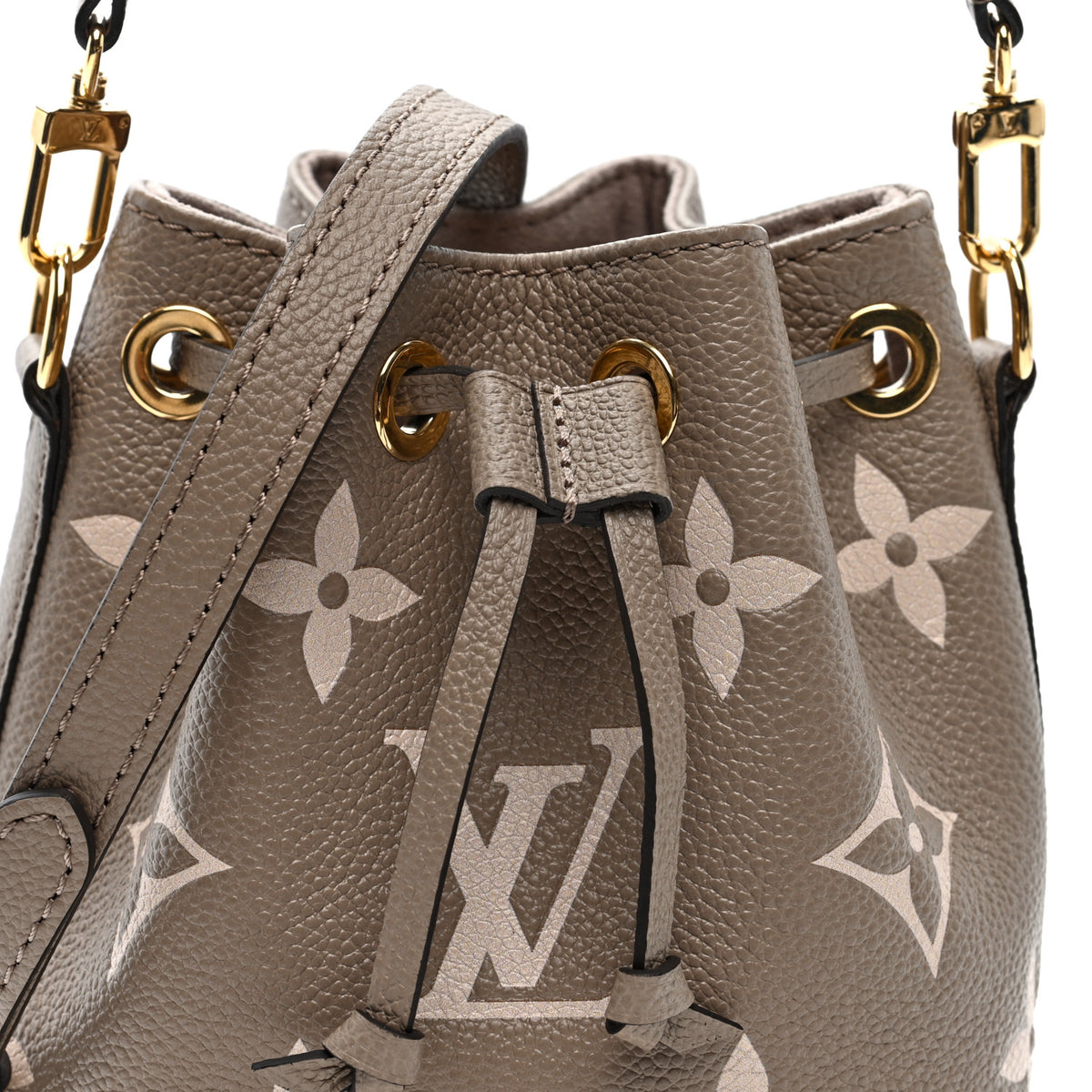 Louis Vuitton Empreinte Monogram Giant Nano Noe Tourterelle Creme 6 of 8